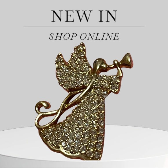 Elegant Gold Brooch Set with Pearls - Picture 8 of 14